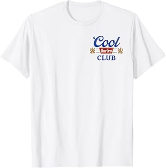 Cool Uncles Club Best Uncle Ever Funny Pocket Fathers Day T-Shirt