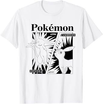 Pokémon - Espeon Umbreon Eeveelutions Manga Panel T-Shirt