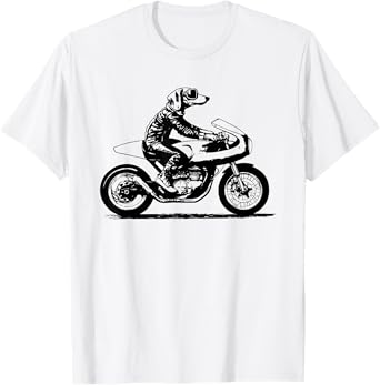 Vintage Dachshund Biker Shirt Retro Motorcycle Dog Lover T-Shirt