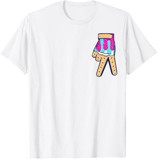 Baseball Home Plate Glove Respect Ice Cream Drip Boys Tee by TeeBrew