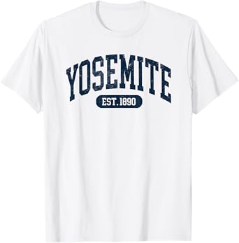 Vintage Yosemite Souvenir National Park Mens Womens Kids T-Shirt