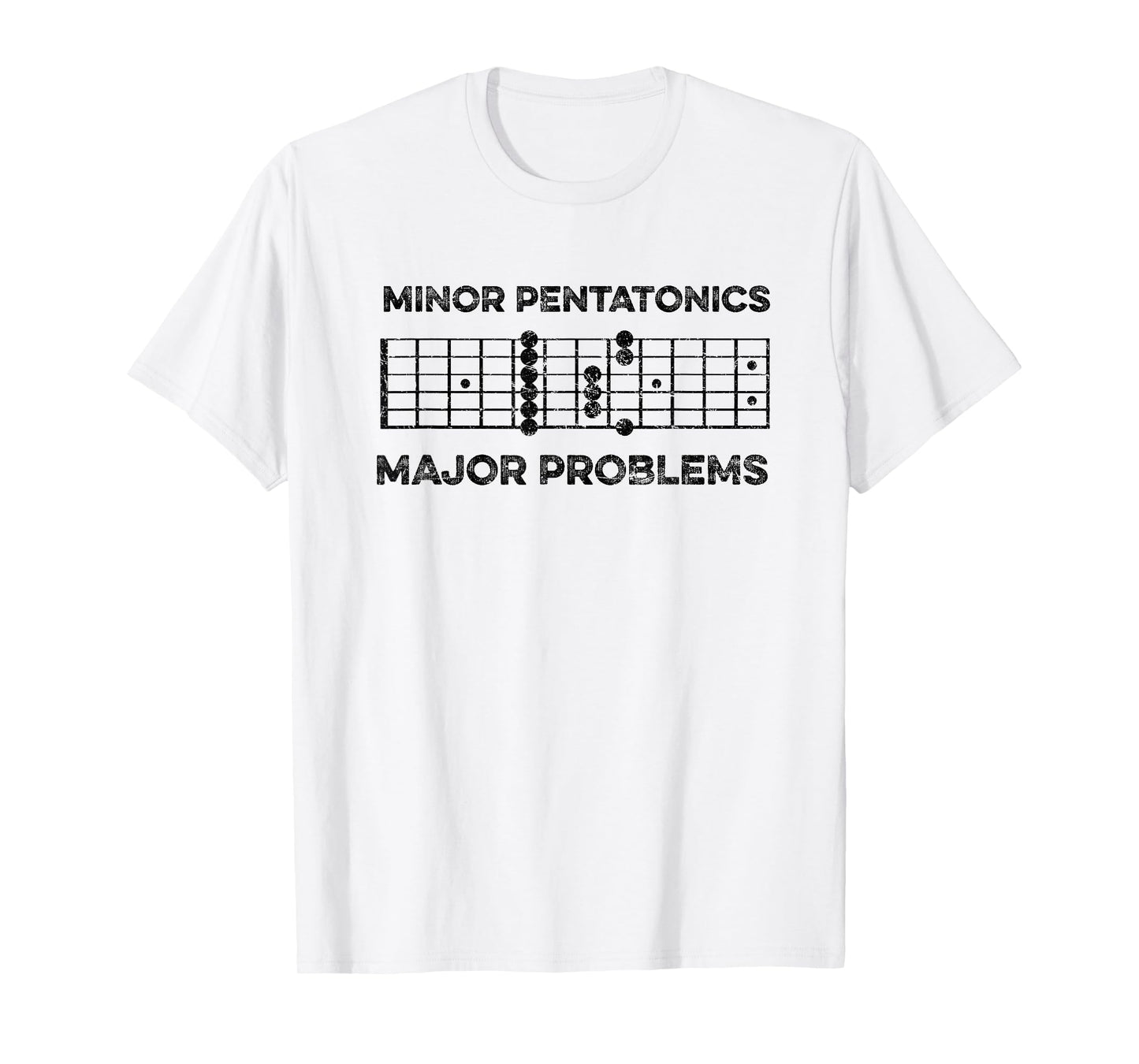 Blues Guitar Meme Minor Pentatonic Graphic Guitar Players T-Shirt