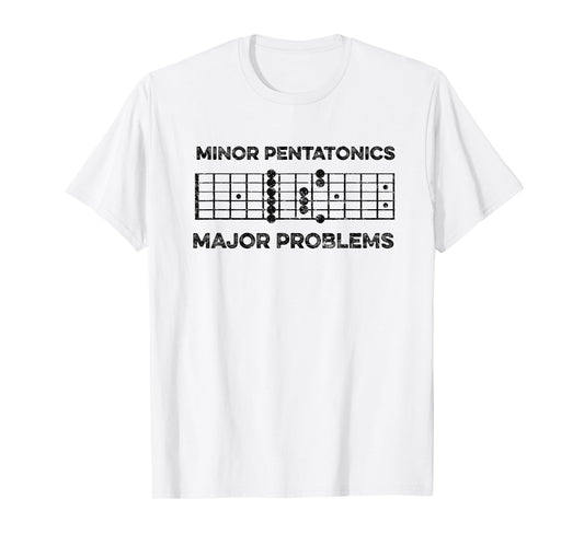 Blues Guitar Meme Minor Pentatonic Graphic Guitar Players T-Shirt
