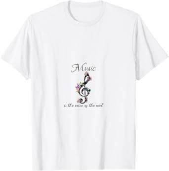 Music Is The Voice Of The Soul Music Note T-Shirt