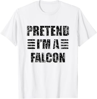 Vintage Pretend I'm a Falcon Lazy Halloween Costume T-Shirt