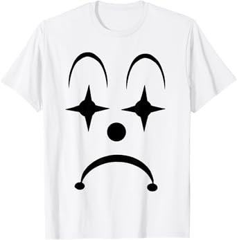 Sad clown face costume T-Shirt