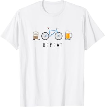 Coffee Ride Beer Repeat - for Cyclist Cycling Bicycling T-Shirt