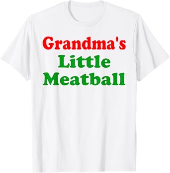 Groovy Grandmas Little Meatball Funny Italian Family T-Shirt
