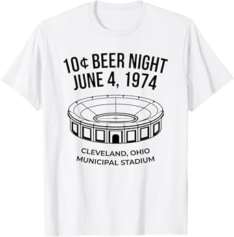 Cleveland Baseball Shirt Retro 10 Cent Beer Night T-Shirt