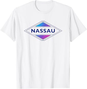 Nassau Bahamas Colorful Retro Men Womens Cruise Souvenir T-Shirt
