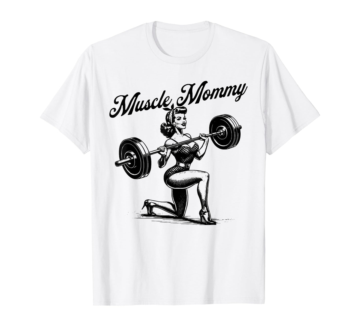Muscle Mommy Funny Mama Happy Mother's Day Mom Life Retro T-Shirt