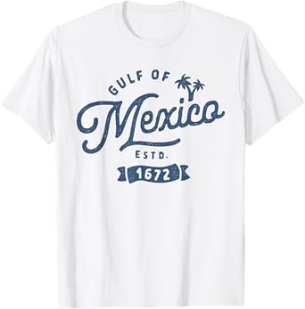 Gulf of Mexico Gift for Mom Dad Birthday Summer Women Men T-Shirt