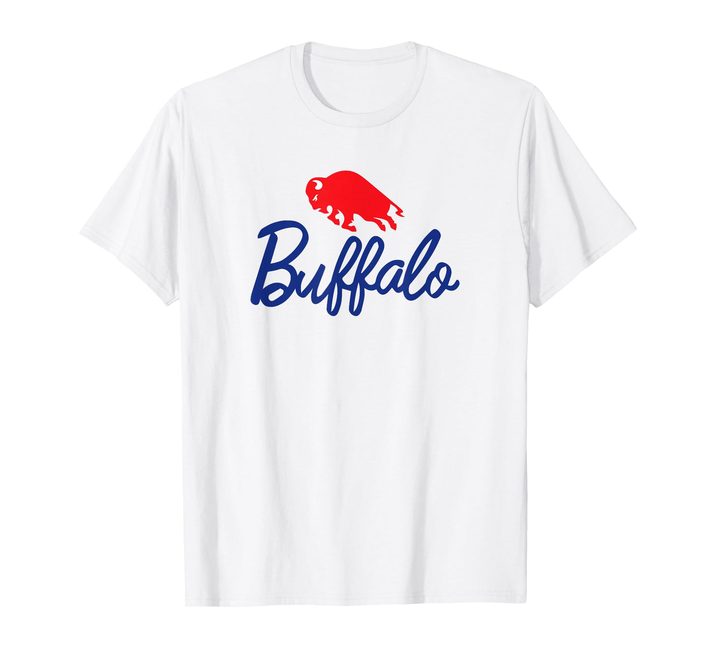 Buffalo Charging red Bison - NY New York 716 Pride Cute BUF T-Shirt