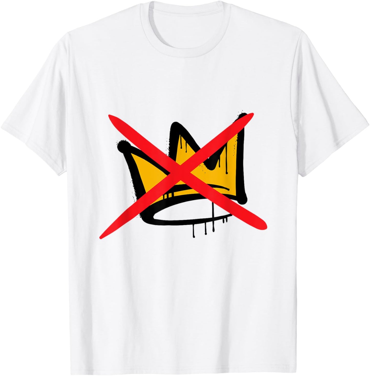 Street Art Crown X Shirt - Bold Graffiti Design Tee