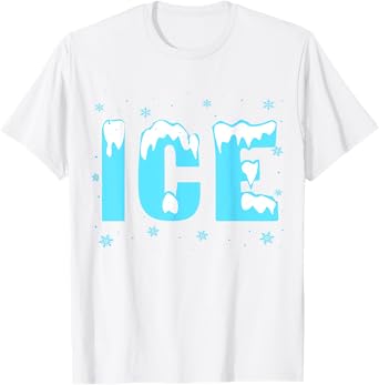 Funny Ice Costume Halloween Family Matching Men Women T-Shirt
