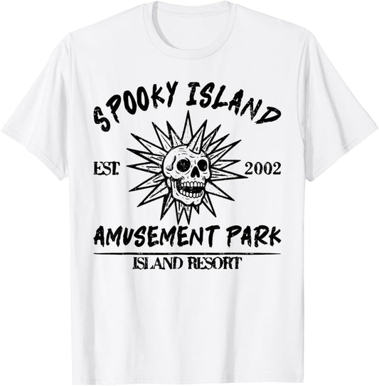 Vintage Spooky Island Est 2002 Amusement Park Island T-Shirt