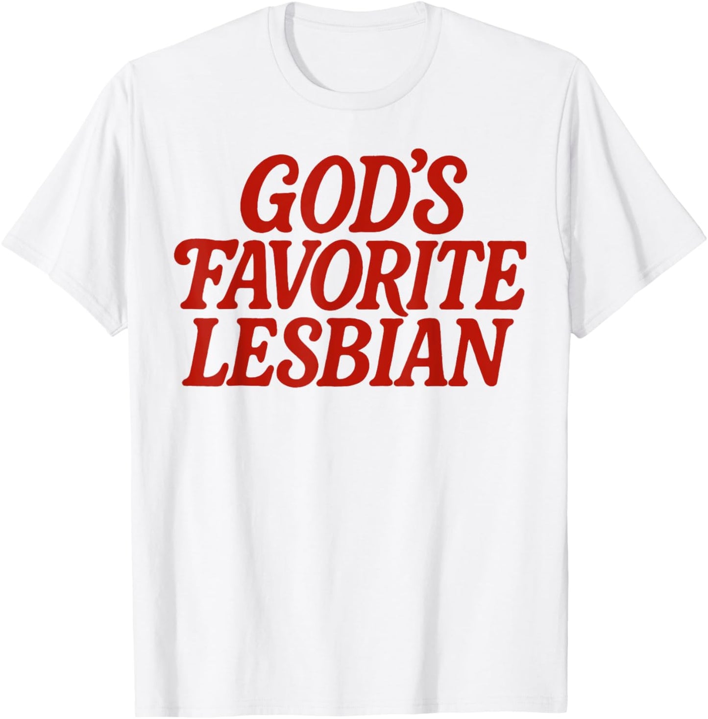 Funny God's Favorite Lesbian LGBT Pride Month T-Shirt