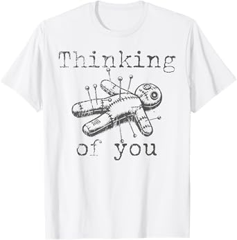 Thinking of You Voodoo Doll Funny Halloween 2024 T-Shirt