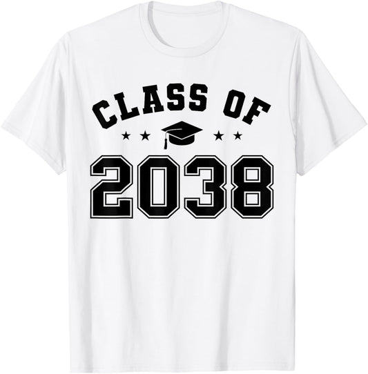 Class of 2038 Grow With Me Funny Kindergarten Back To School Tee | TeeBrew