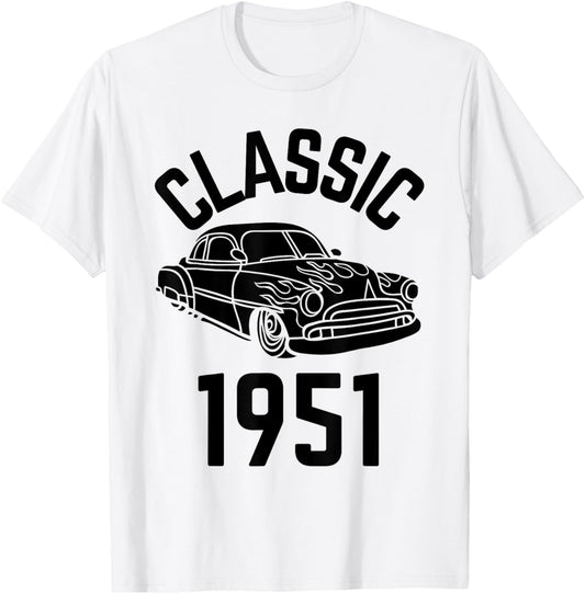 Classic 1951 with Car T-Shirt