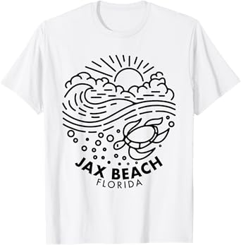 Jax Beach Florida Vintage T-Shirt for Men Women Kids