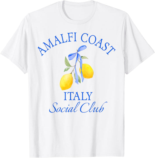Amalfi Coast Italy Social Club Lemons Amalfi Italy T-Shirt