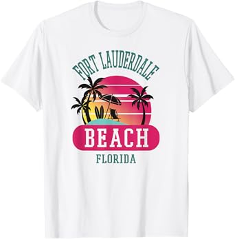 "Fort Lauderdale" Florida Beach FL TShirt Men Women T-Shirt