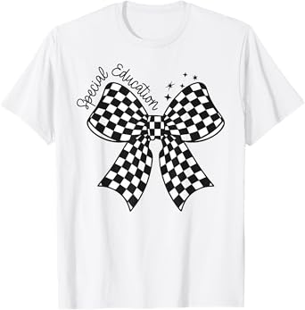 Retro Special Education Squad Coquette Bow SPED Teacher T-Shirt