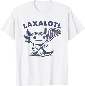 Lacrosse LAX Laxalotl Kids Men Women Lacrosse Player T-Shirt