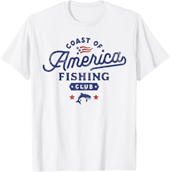 Coast of America Gulf of USA Fishing Summer Gift T-Shirt