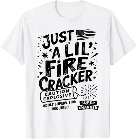 Just A Lil' Firecracker 4th Of July Toddler T-shirt
