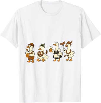 German Octoberfest Beer Prost Drinking Oktoberfest Goose T-Shirt