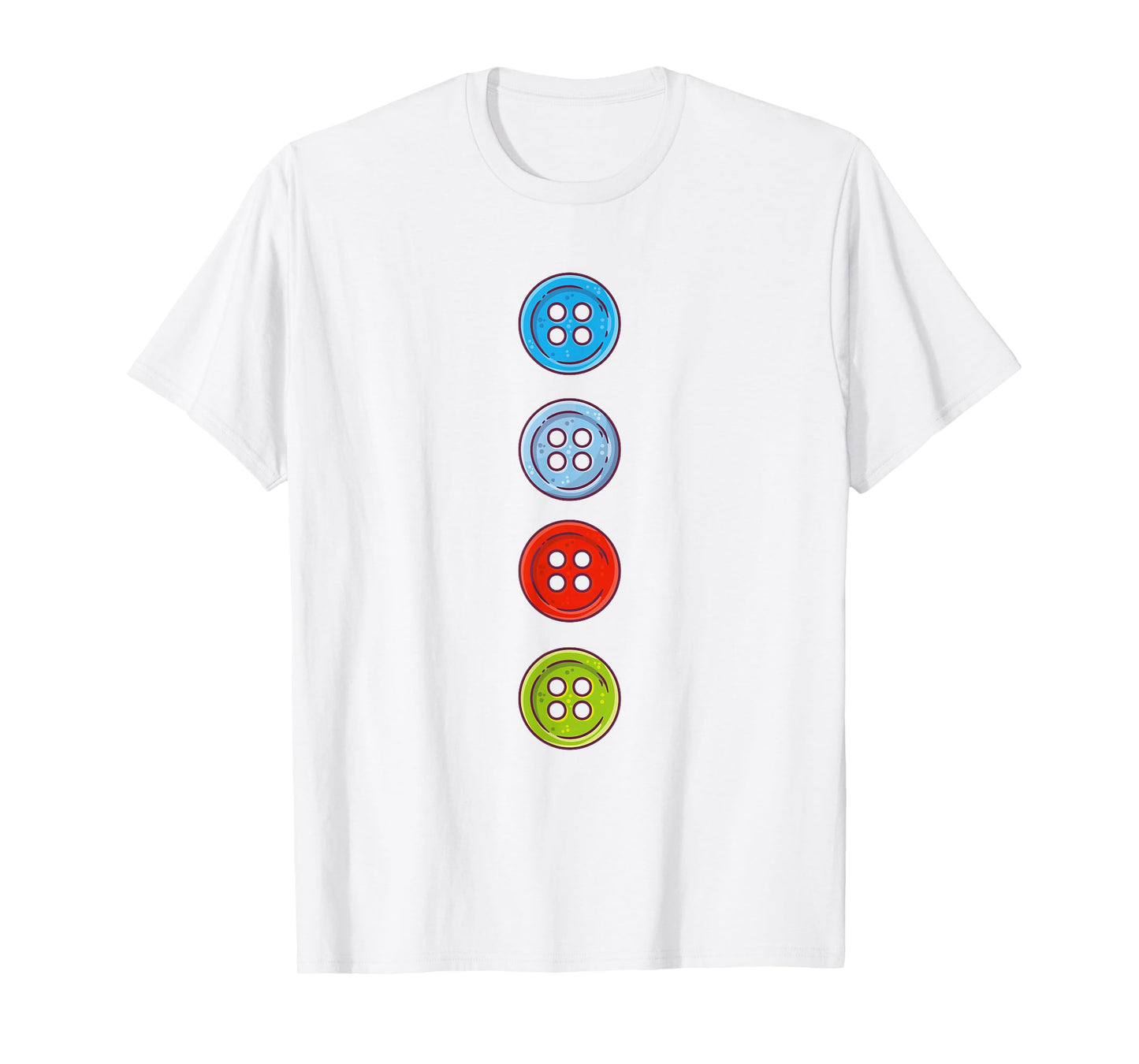 Four Groovy Buttons Blue Cat Funny Halloween Costume Kids T-Shirt - T-Shirt | White