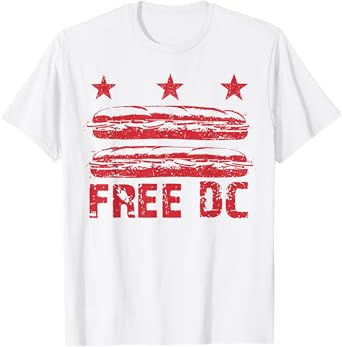 DC The Sandwich Guy Free DC, DC Flag Sub Sandwiches Protests T-Shirt