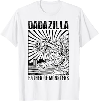 Vintage Dadazilla Father Of The Monsters Dad Fathers Day T-Shirt