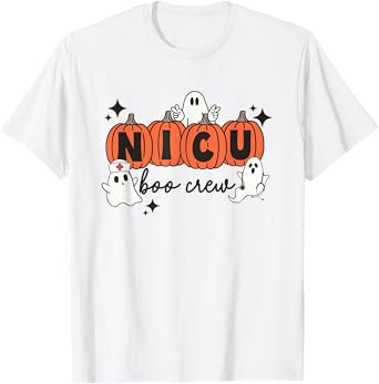 Halloween NICU Boo Crew NICU Nurse Squad Hospital Party T-Shirt
