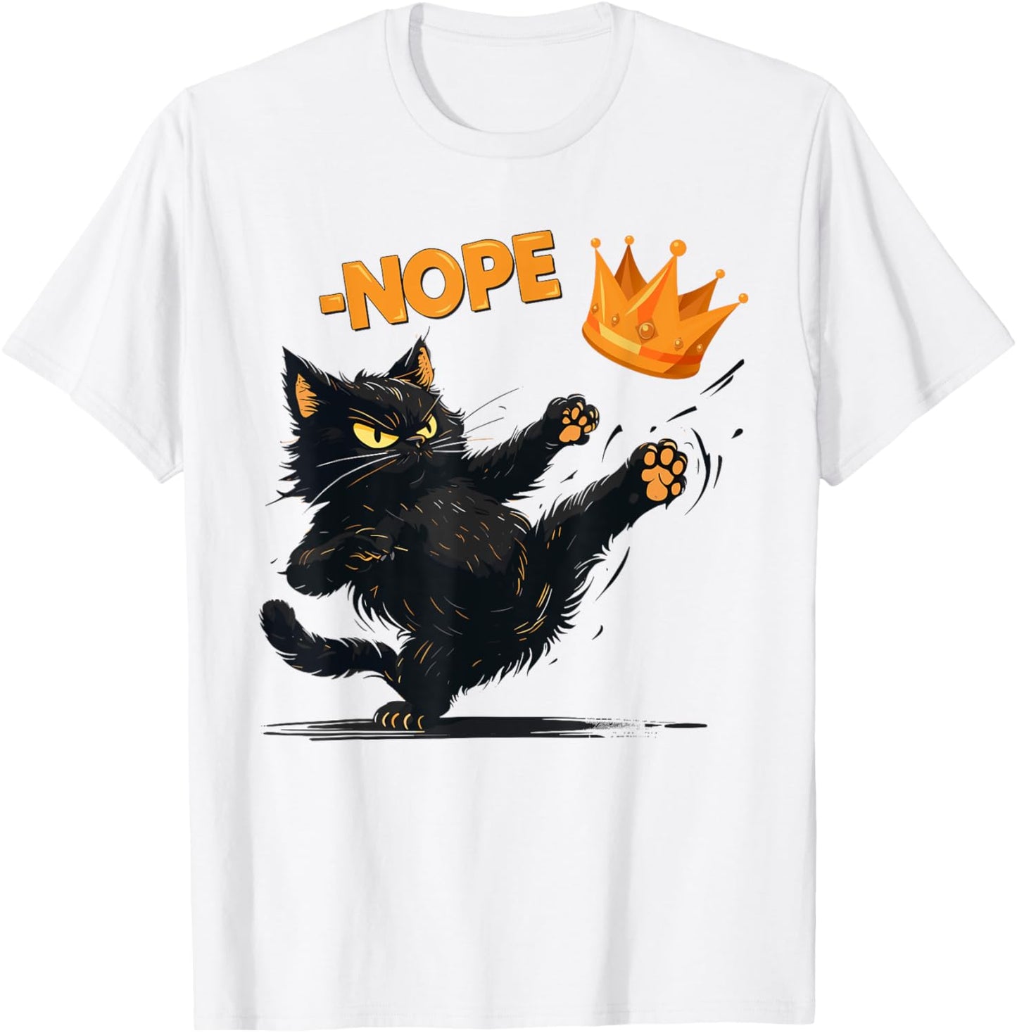 No Kings in America Black Cat T-Shirt