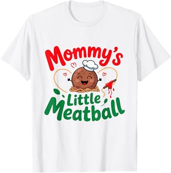 Mommy's Little Meatball Italian Family kids Baby Toddler T-Shirt