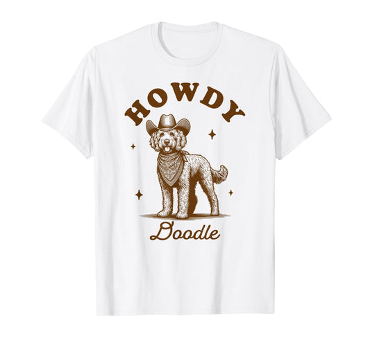 Doodle Mom Doodle Lover Vintage Western Life Howdy Doodle T-Shirt