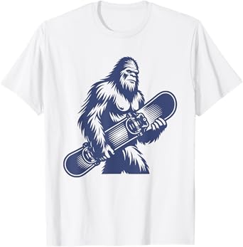 Bigfoot Snowboarding Shirt Snowboarder Sasquatch Snowboard T-Shirt