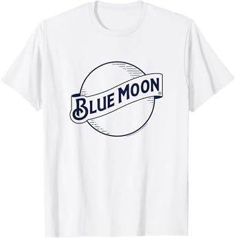 Coors Brewing Company Blue Moon Retro Classic Chest Logo T-Shirt