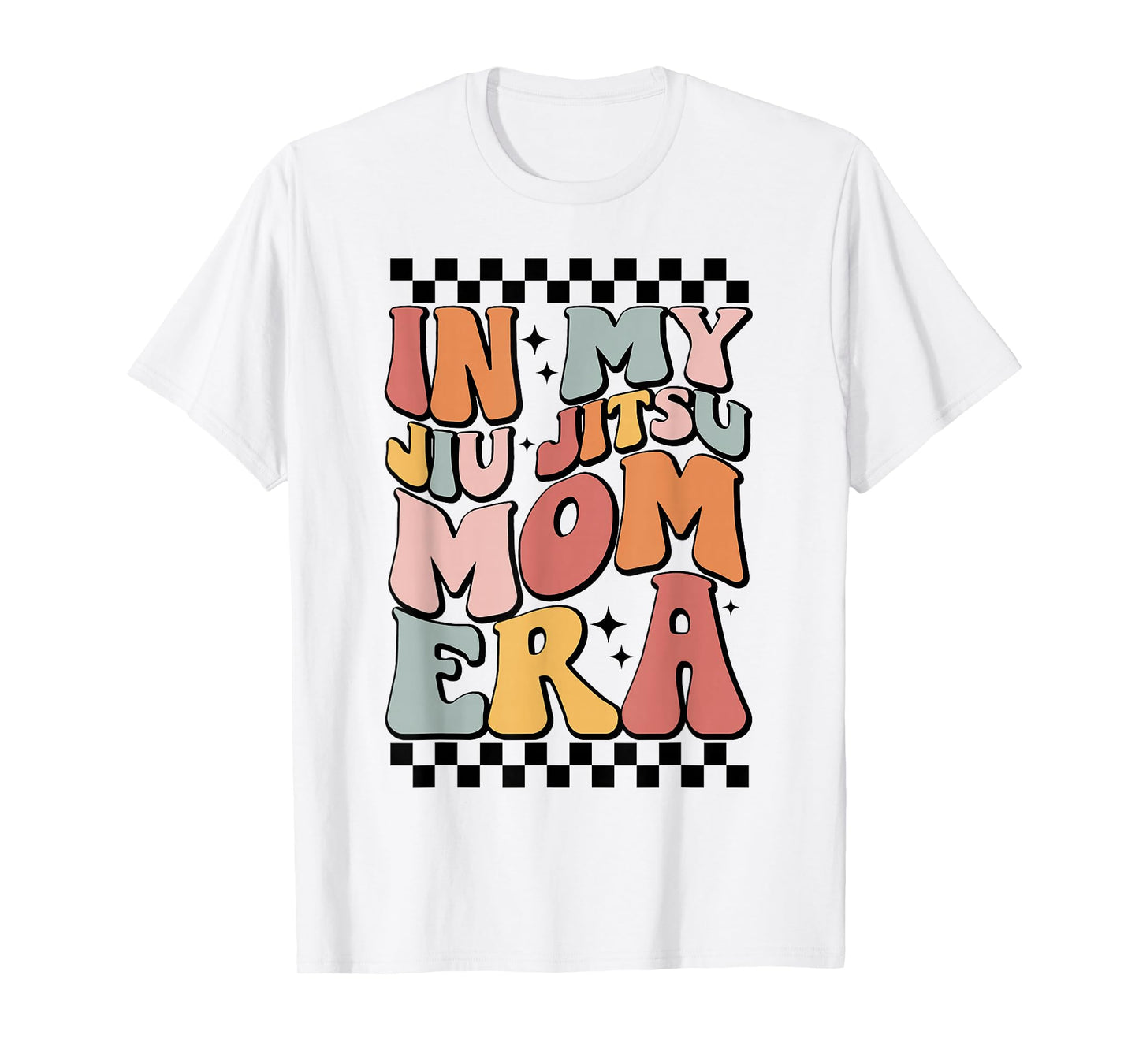 In My Jiu Jitsu Mom Era Retro Groovy Mama Mom Life Saying T-Shirt