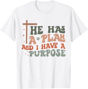 Christian Merch / God Jesus Plan Purpose Cross Vintage T-Shirt
