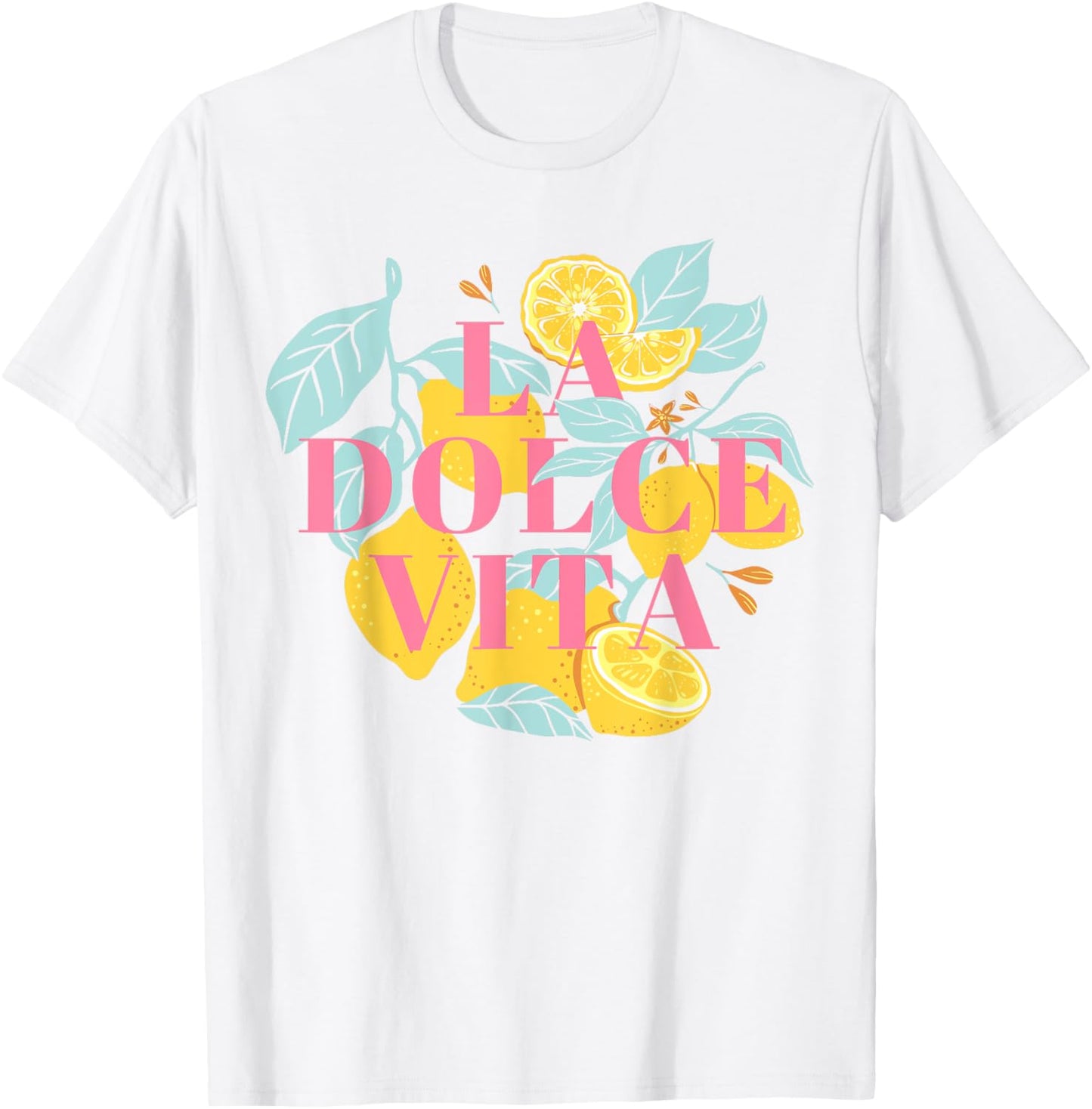 La Dolce Vita Lemon Graphic For Girl Women T-Shirt