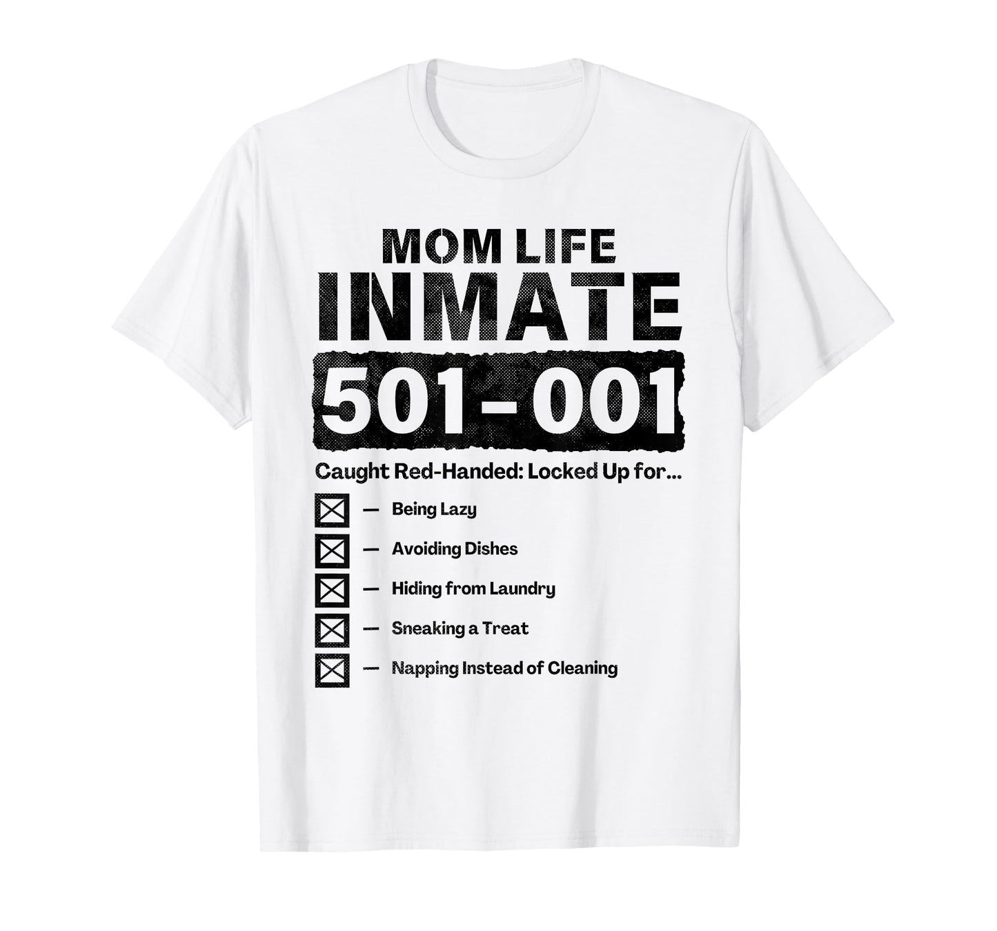 Mom Life Inmate Funny Matching Halloween Costume T-Shirt