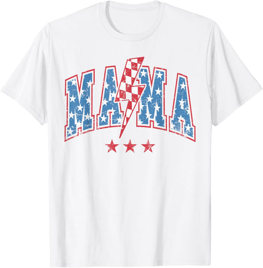 Mama Dada Mini 4th of July American Family Matching Tees T-Shirt