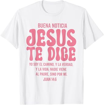 Camiseta cristiana en espanol Versiculo Spanish Christians T-Shirt