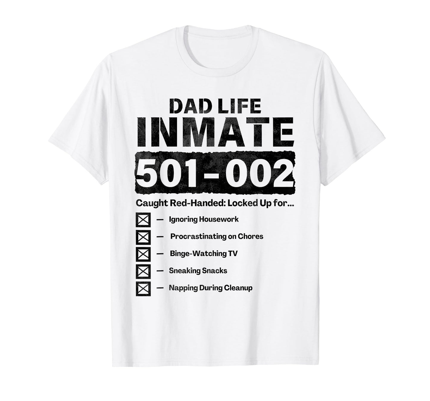 Dad Life Inmate Funny Matching Halloween Costume T-Shirt