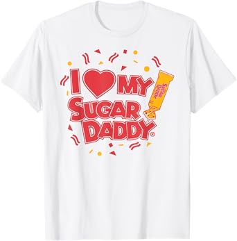 Sugar Daddy I Heart My Sugar Daddy Candy T-Shirt