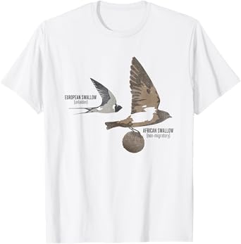 Funny Animal European Swallow African Swallow T-Shirt